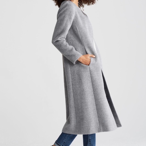 Eileen Fisher Jackets & Blazers - SOLD! New Eileen Fisher Suri Alpaca Coat in Grey